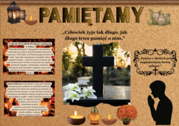 Pakiet gazetek na Święto Zmarłych| 3 plakaty 6 x A4| Idealny zestaw dla młodszych i starszych klas| 60 stron gotowych do druku