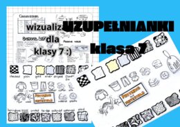 UZUPEŁNIANKI - Notatki wizualne dla klasy 7 SP z angielskiego Alicja Soszka