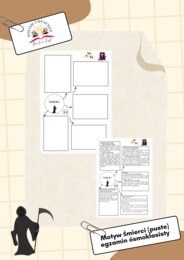 Motyw śmierci - karta pracy + odpowiedzi, egzamin ósmoklasisty język polski