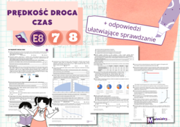 E8 Prędkość, droga i czas - zestaw zadań z matematyki