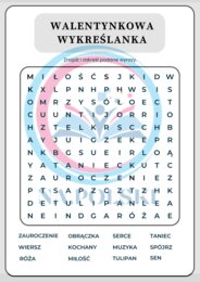 Walentynkowa wykreślanka