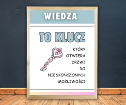 Zestaw Obrazków do szkolnej sali z możliwością DRUKU. Tabliczka Mnożenia, zasady klasy, tekst Inspirujący.