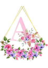 🌸 Wiosenny Alfabet do Druku – Kwiatowy Zestaw Liter 🌿✨