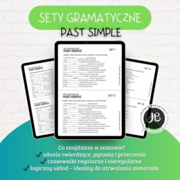 Gramatyka - 20 gotowych setów gramatycznych – Past Simple - SP i LO