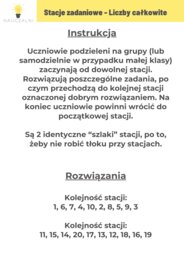 Stacje zadaniowe - liczby całkowite