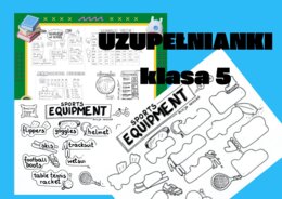 UZUPEŁNIANKI - Notatki wizualne dla klasy 5 SP z angielskiego Alicja Soszka