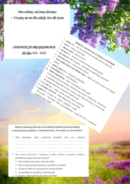 Innowacja - łacina, pełna dokumentacja