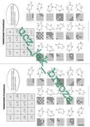 Twierdzenie Pitagorasa, karta pracy - kodowanie, klasa 7 i 8, edukacja domowa