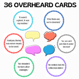 36 OVERHEARD CARDS / PODSŁUCHANE ROZMOWY
