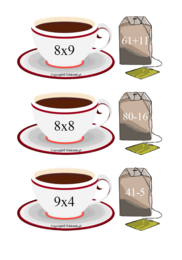 „Matematyczna herbatka”- zabawa matematyczna