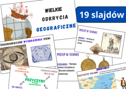 Prezentacja multimedialna- WIELKIE odkrycia geograficzne, zgodna z podstawą programową, możliwość edycji