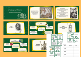 BOGOWIE GRECCY – prezentacja - 34 slajdy– mity + puzzle + karta pracy