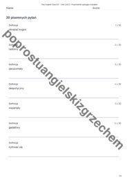 English Class A2+ - Unit 2 - testy