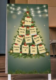 Plakat – choinka self-care do powieszenia na drzwiach, gazetce, ścianie / pedagog specjalny, szkolny, wychowawca