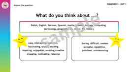 Together 5 Unit 1 - speaking activity