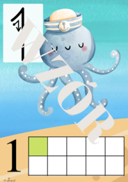 Morska paczka -plansze i pomoce oraz kalendarz z krabem