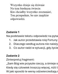 Jan Kochanowski Pieśń IX_karta pracy_LO
