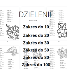 Dzielenie dla klasy 1, 2, 3