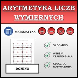 Domino - Arytmetyka liczb wymiernych | matematyka