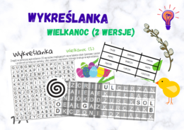 Wykreślanka – WIELKANOC w dwóch wersjach
