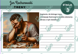 Treny I,V,VII,VIII Jana Kochanowskiego - stacje zadaniowe