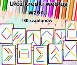 Ułóż według wzoru KREDKI
