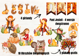 Dekoracja, gazetka - Jesień