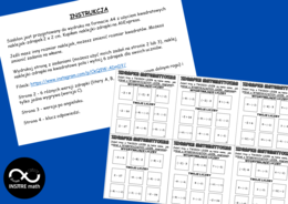 Darmowy szablon (edytowalny). Zdrapki matematyczne z liczb całkowitych:)