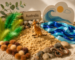 Dotknij Australii – pudełko sensoryczne