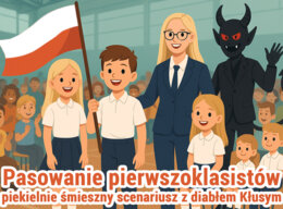 Piekielnie śmieszny scenariusz pasowania na ucznia.