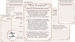 "Pan Tadeusz" - fragment o bigosie, karty pracy (stacje zadaniowe)