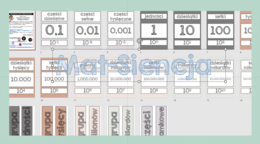 Dziesiątkowy system pozycyjny - wersja kolorystyczna "pustynia"