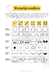 Wyturlaj renifera - kreatywna gra bożonarodzeniowa dla dzieci i rodziny