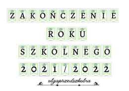 Girlanda "Zakończenie Roku Szkolnego ..."