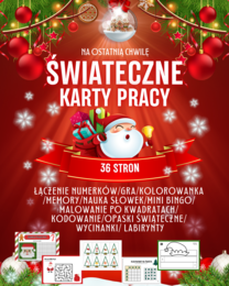 🎄 Świąteczne karty pracy – na ostatnią chwilę 36 stron