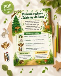 Piosenka ruchowa. Idziemy do lasu