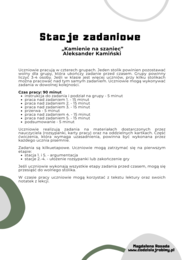 Stacje zadaniowe: Kamienie na szaniec