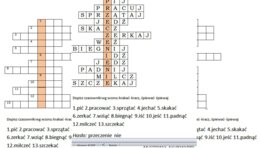 Logogryf dla klasy 3 szkoły podstawowej "Przeczenie nie"