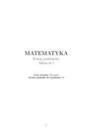 Arkusz maturalny nr 1