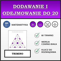 Trimino - Dodawanie i odejmowanie do 20 | matematyka