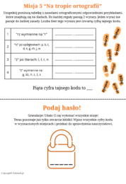 Ortograficzny escape room - zestaw