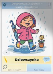 Karty obrazkowe "Deszczowa przygoda"