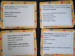 Test na uważność części zdania