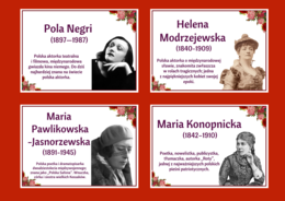 DZIEŃ KOBIET - – gazetka - SŁAWNE POLKI – biblioteka – świetlica – 24 strony – wersja 3