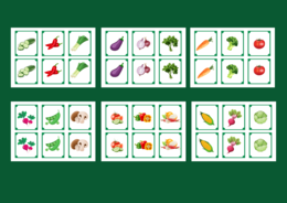 DZIEŃ OWOCÓW I WARZYW – WARZYWA - memory – 36 szt. – biblioteka – świetlica