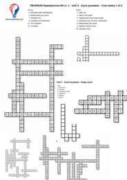 Repetytorium dla szkoły podstawowej cz. 1 (Pearson) – Unit 3 – krzyżówki