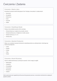 Fonetyka w Pigułce - notatka, karta pracy, klucz
