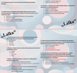 Test wprowadzający z lektury "Lalka"