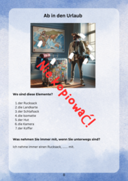 Reist du gern? Tekst, karty pracy, zadania, niemiecki A2