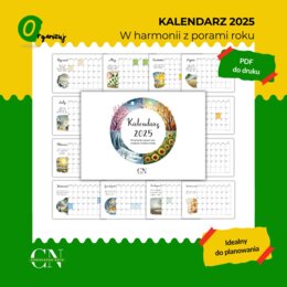 Kalendarz 2025: W harmonii z porami roku